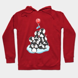 Cute penguin mountain Hoodie